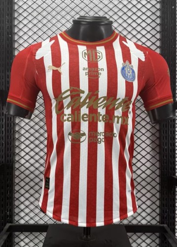 26-27 Chivas Guadalajara Red White Special Edition Player Version Soccer Jersey