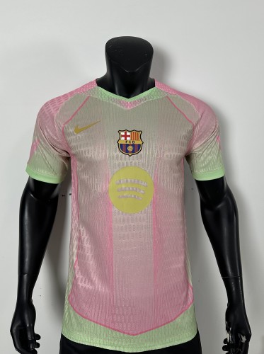 25-26 BAR Pink Green Special Edition Player Version Training Shirts