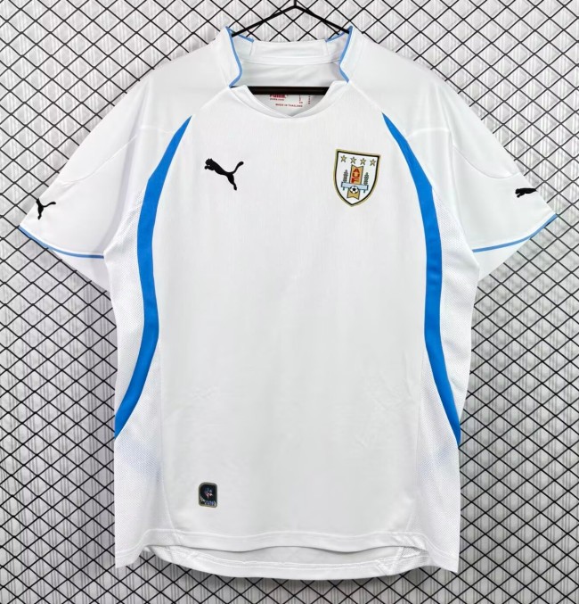 2010 Uruguay Away Retro Soccer Jersey