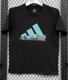 2026 AD Black High Quality Pure Cotton Casual T-Shirt
