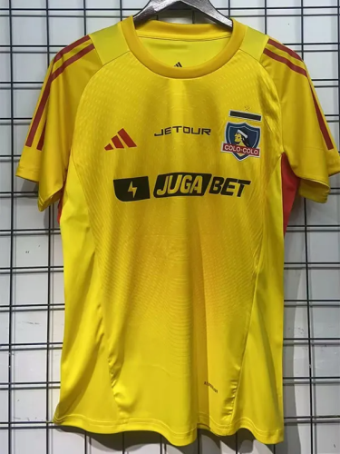 25-26 Colo-Colo Yellow Goalkeeper Fans Soccer Jersey