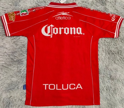 1999-2000 Toluca Home Retro Soccer Jersey