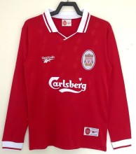 1996-1997 LIV Home Long Sleeve Retro Soccer Jersey