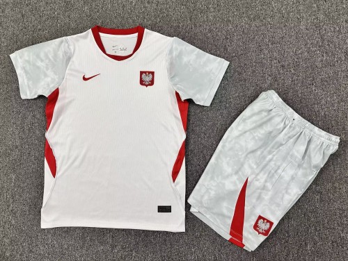 2026 Poland Home Kids Soccer Jersey