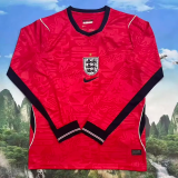 2026 World Cup England Away Long Sleeve Fans Soccer Jersey (长袖)