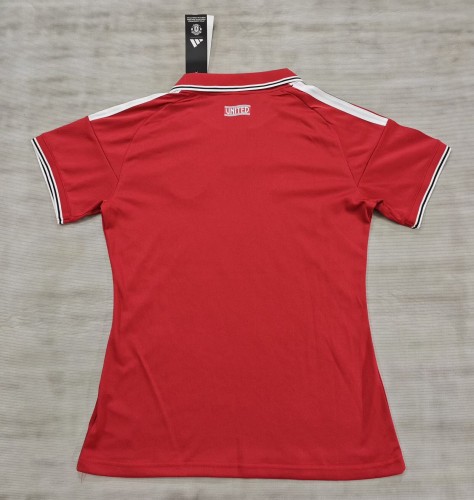 26-27 Man Utd Home Women Fans Soccer Jersey (女)