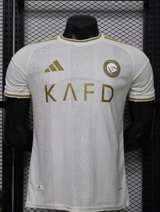 26-27 AL-Nassr Leaked Edition Away Player Version Soccer Jersey*带广告