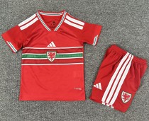 2026 Wales Home Kids Soccer Jersey