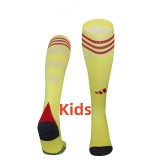 25-26 ARS Light Yellow GoalKeeper Kids Socks