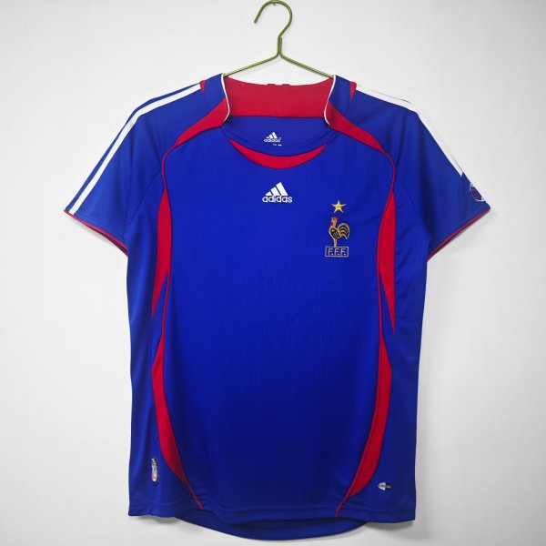 2006 France Home Retro Soccer Jersey
