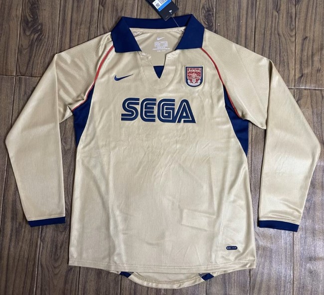 2001-2002 ARS Away Long Sleeve Retro Soccer Jersey