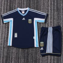 1998 Argentina Away Retro Kids Soccer Jersey 1998 Argentina Away Retro Kids Soccer Jersey