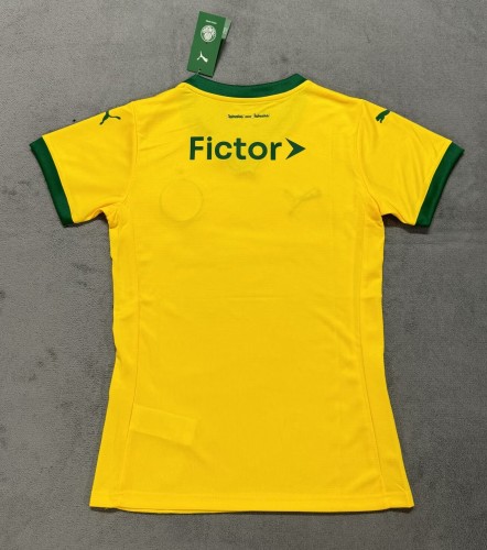 25-26 Palmeiras Yellow Third Women Soccer Jersey (女)