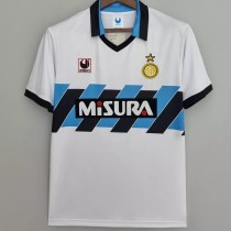 1990-1991 INT Away White Retro Soccer Jersey 1990-1991 INT Away White Retro Soccer Jersey