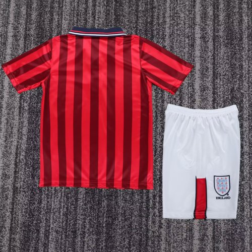 1998 England Away Kids Retro Soccer Jersey