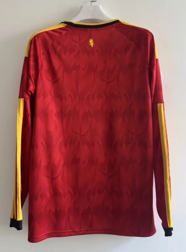 2026 World Cup Belgium Home Long sleeves Fans Soccer Jersey (长袖)