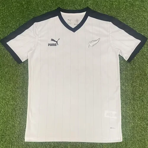25-26 New Zealand White Fans Soccer Jersey