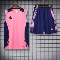 2024 AD Pink Tank Top And Shorts Suit
