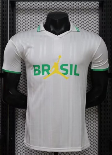 26-27 Brazil White Casual Version Player Version Soccer Jersey