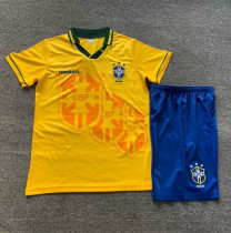 1994 Brazil Home Retro Kids Soccer Jersey 1994 Brazil Home Retro Kids Soccer Jersey
