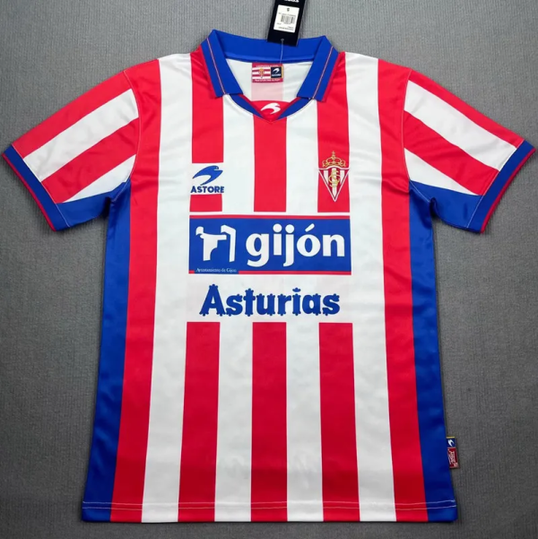 2001-2002 Gijon Home Retro Soccer Jersey