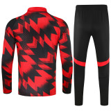 25-26 Man Utd High Quality Kids Half Pull Tracksuit