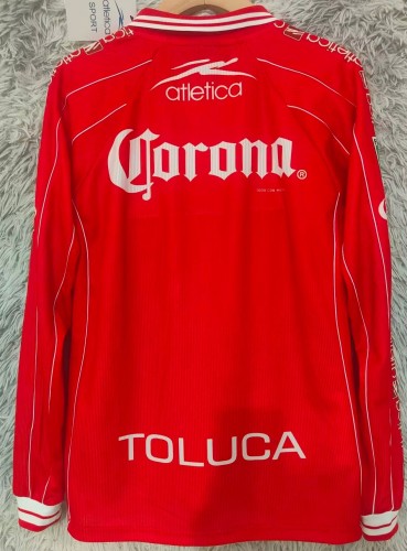 1999-2000 Toluca Home Long Sleeve Retro Soccer Jersey