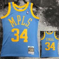 2002 LAKERS O'NEAL #34 Light blue Retro Top Quality Hot Pressing NBA Jersey 2002 LAKERS O'NEAL #34 Light blue Retro Top Quality Hot Pressing NBA Jersey
