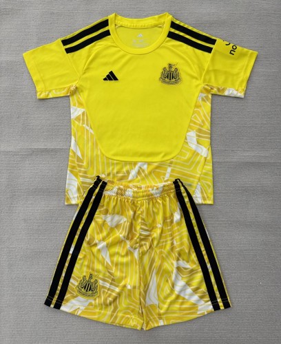 26-27 Newcastle Yellow GoalKeeper Kids Soccer Jersey