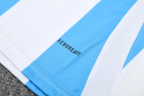 2025 AD White Blue Training Short Suit