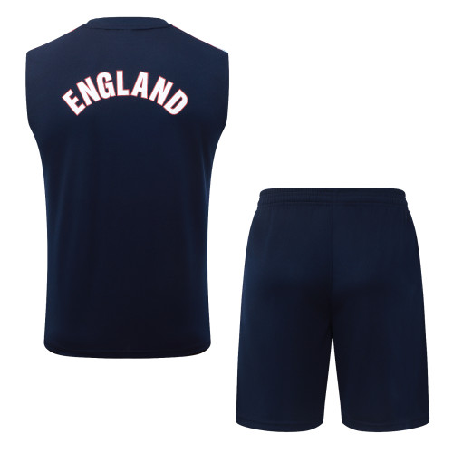 26-27 England High Quality Tank Top And Shorts Suit