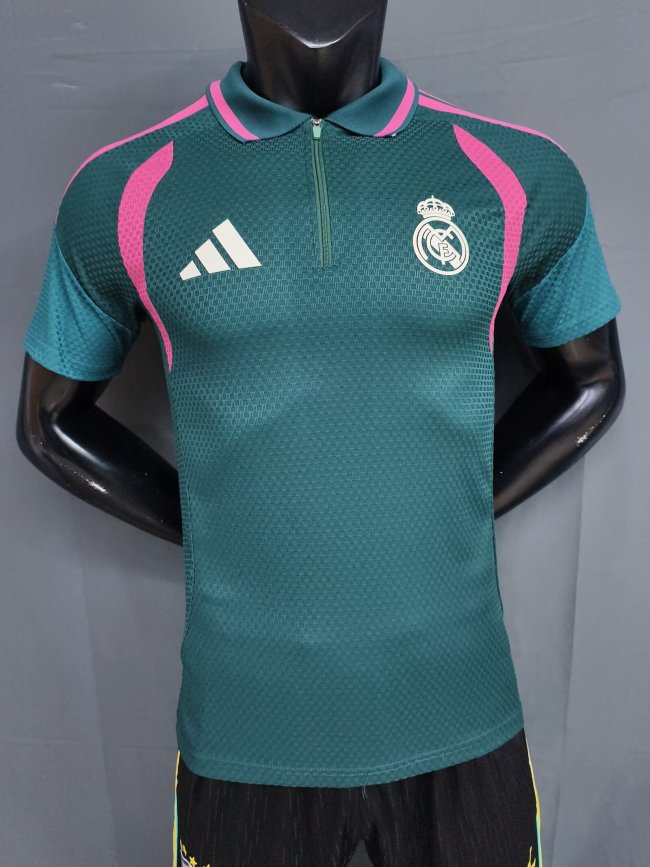 26-27 RMA Green Special Edition Player Version Half Pull Training shirts