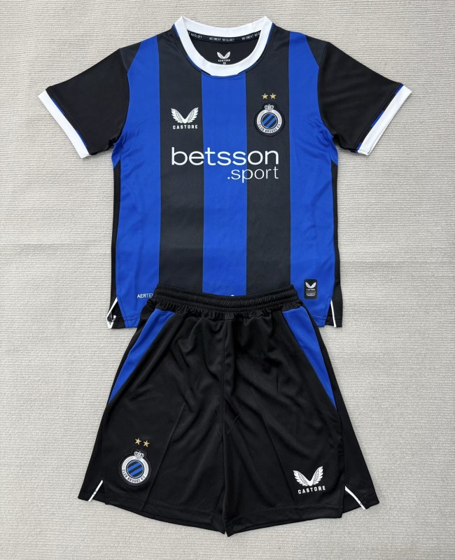 26-27 Club Brugge Home Kids Soccer Jersey