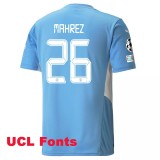 21-22 Man City  Home Fans Soccer Jersey