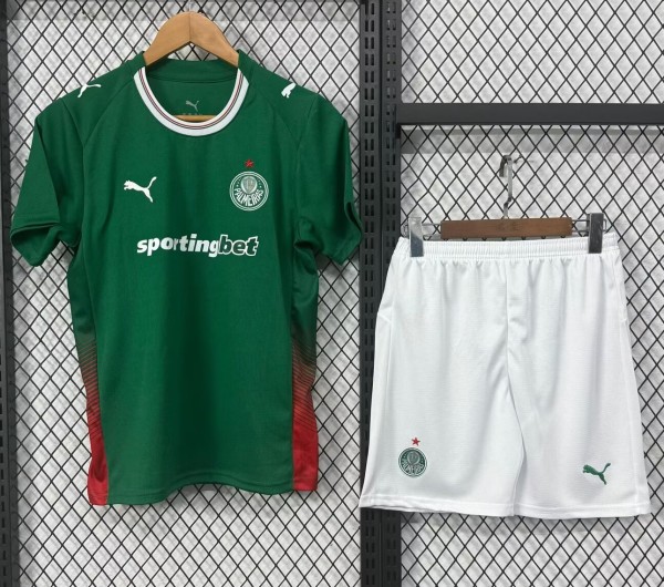 26-27 Palmeiras Home Kids Soccer Jersey