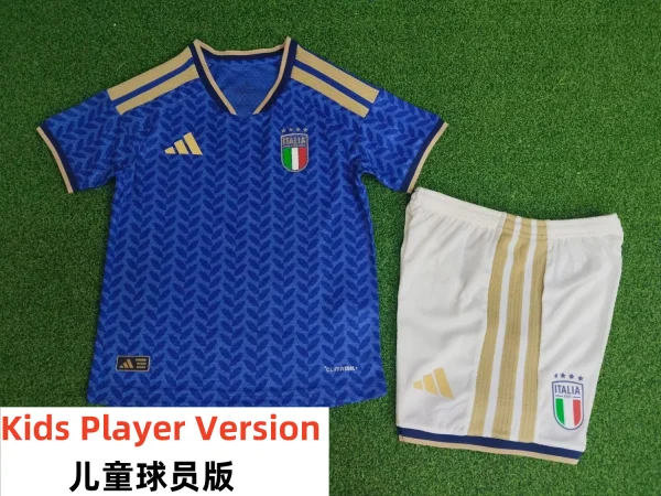 2026 Italy Home Player Version Kids Soccer Jersey (球员童装)