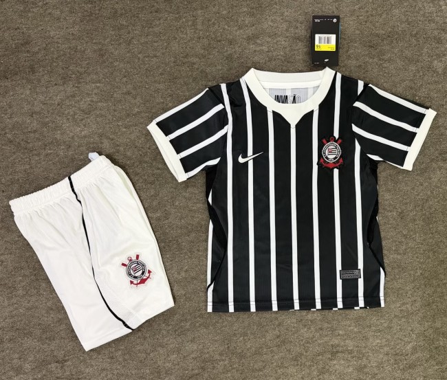 26-27 Corinthians Away Kids Soccer Jersey