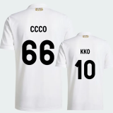 25-26 Colo-Colo 100th Anniversary White Kids Soccer Jersey*蓝队标