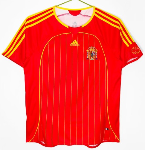 2006 Spain Home Retro Soccer Jersey
