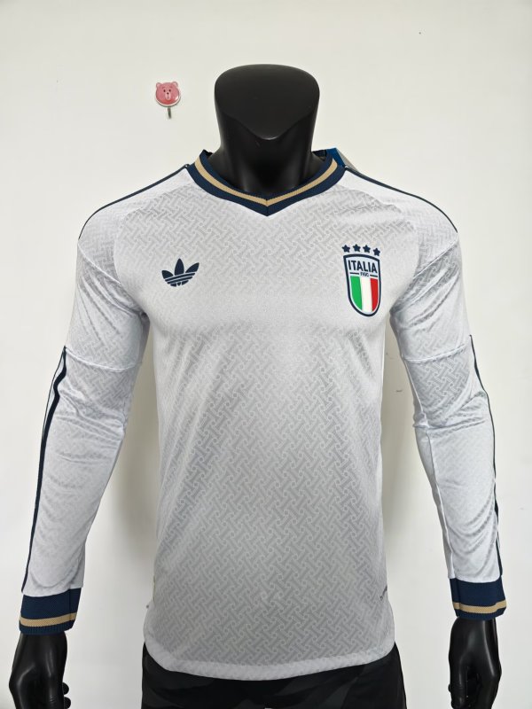 2026 Italy Away Long sleeves Player Version Soccer Jersey*长袖球员