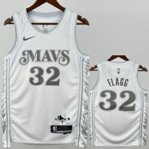 24-25 Dallas Mavericks FLAGG #32 White City Edition Top Quality Hot Pressing NBA Jersey 24-25 Dallas Mavericks FLAGG #32 White City Edition Top Quality Hot Pressing NBA Jersey