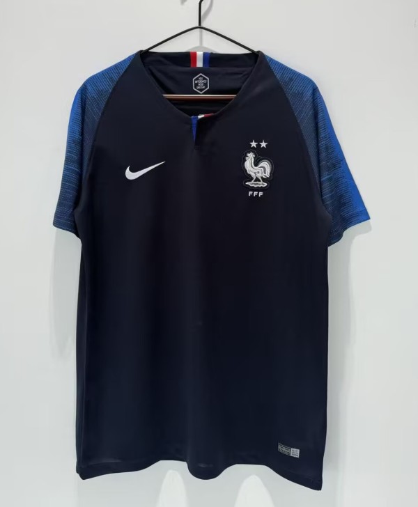 2018 France Home Retro Soccer Jersey