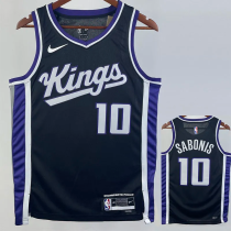 23-24 Kings SABONIS #10 Black Top Quality Hot Pressing NBA Jersey 23-24 Kings SABONIS #10 Black Top Quality Hot Pressing NBA Jersey