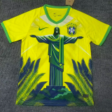 25-26 Brazil Yellow Special Edition Training shirts  (绿袖口)