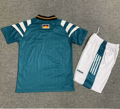 1996 Germany Away Retro Kids Soccer Jersey