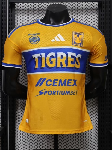 26-27 Tigres UANL Home Player Version Soccer Jersey