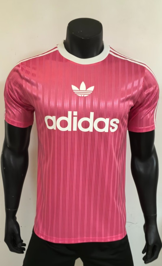 2025 AD Casual Pink Player Version Training shirts *三叶草