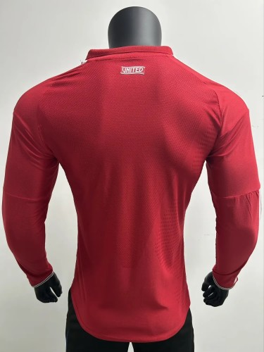 26-27 Man Utd Home Long Sleeve Player Version Soccer Jersey (长袖球员)