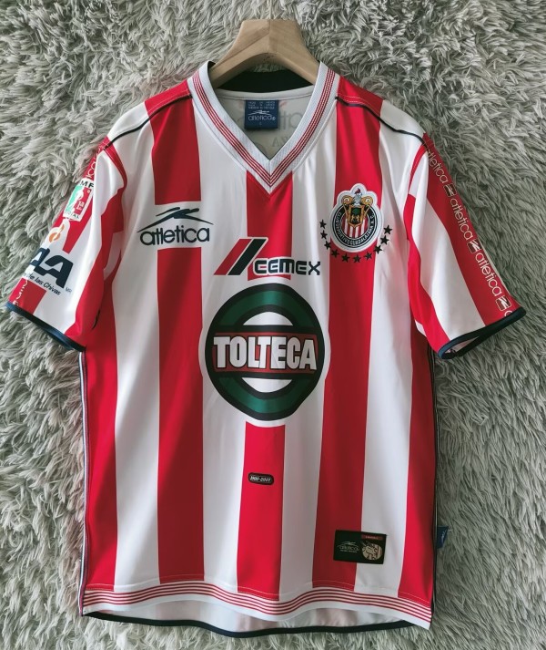 2001 Chivas Home Retro Soccer Jersey