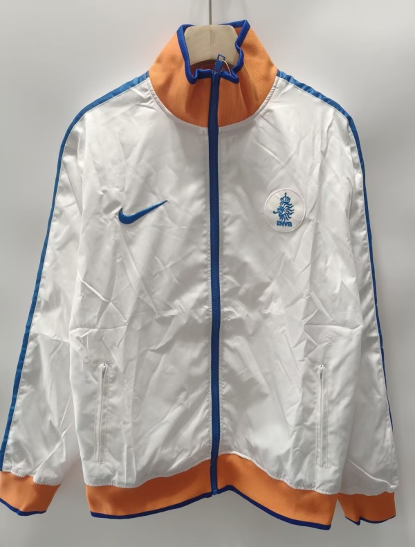 2010-2011 NetherIands White Retro Windbreaker